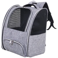 PawHut® Transporttasche Reisetasche Haustierrucksack 3 Eingang mit Festgurte Oxfordstoff 32 x 26 x 42 cm(m-3)