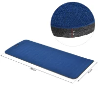 HOMCOM® Yogamatte Rutschfeste Sportmatte Gymnastikmatte mit Tragegurt Blau(m-3)
