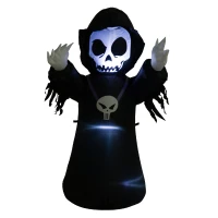 HOMCOM® Halloween Aufblasbares Spukgespenst Luftfigur Deko 120 cm(m-1)
