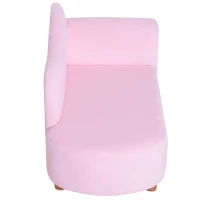 HOMCOM® Kindersofa Mini Kinder Sessel Chaiselongue Rosa(m-5)