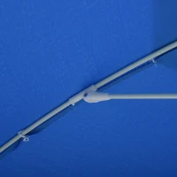 Outsunny® Sonnenschirm Strandschirm Kippfunktion Sonnenschutz verstellbar Blau(m-4)