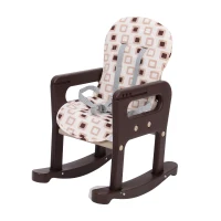 HOMCOM® 3 in 1 Kinderhochstuhl - Kombihochstuhl - Braun(m-9)