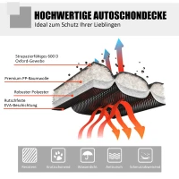 PawHut® Hundeschutzdecke Autodecke Seitenschutz(m-6)