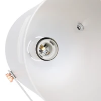 HOMCOM® Stehleuchte Stehlampe E27-Fassung neben Sofa 90° verstellbar Metall Weiß 25,5 x 20 x 155 cm(m-8)