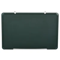 Dubbelzijdig whiteboard & krijtbord met pennenbakje memobord wit + groen(m-4)