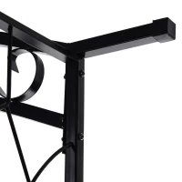 Outsunny® Pflanzbogen Torbogen Rankgitter Rosenbogen Garten Wetterfest H212 cm Metall(m-9)