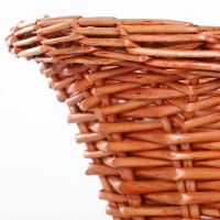 PawHut® Katzenhaus Katzenhöhle Korbhöhle Katzenbett mit Kissen Vasenform Weide Braun(m-11)