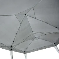 Outsunny® 3x6m Faltpavillon Partyzelt Gartenzelt weiß faltbar(m-7)