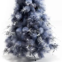 HOMCOM® Künstlicher Weihnachtsbaum | Tannenbaum |  ∅75 x 150 cm | Grau(m-8)