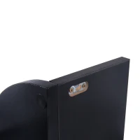 HOMCOM® Wandregal Eckregal Zickzackregal schwarz(m-5)