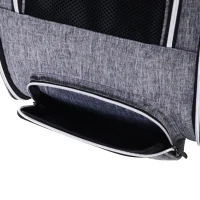 PawHut® Transporttasche Reisetasche Haustierrucksack 3 Eingang mit Festgurte Oxfordstoff 32 x 26 x 42 cm(m-8)