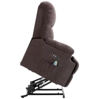 HOMCOM® Massagesessel mit Wärmefunktion | Inkl. Fernbedienung | 94 x 96 x 104 cm | Braun(m-7)
