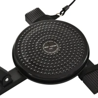 HOMCOM® Beintrainer für Senioren Pedal-Heimtrainer mit 4 Hanteln 1 Bungee-Seil Schwarz(m-11)