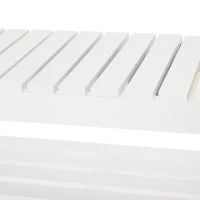 HOMCOM® Schuhbank, Sitzbank, Sitztruhe, Eingangsbereich, Dreistufiges Design Kiefernholz(m-10)