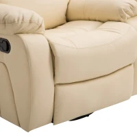 HOMCOM® Massagesessel Vibrations- und Heizfunktion Beige(m-9)