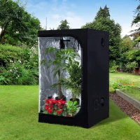 Outsunny® Growbox 1,2x1,2x2m Growzelt Growschrank Zuchtschrank(m-1)