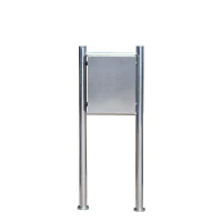 HOMCOM® Edelstahl Briefkasten Briefkastenanlage 4 Fächer(m-5)