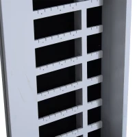 HOMCOM® Schmuckschrank Spiegelschrank weiß(m-9)