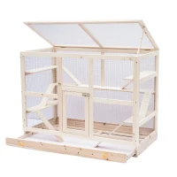 PawHut XXL Nagervilla Hamsterkäfig Kleintierkäfig Holz Schublade groß(m-6)