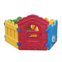 Kinderrutsche Spielzeug Gartenrutsche Kinder Rutsche mit Zaun(m-17)