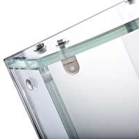 HOMCOM® Glasvitrine Vitrinenschrank Hängevitrine L27,5 x B14 x H73 cm(m-5)