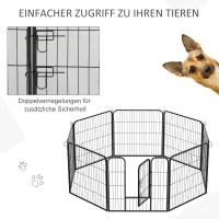 PawHut® Welpenauslauf Freilaufgehege für Kaninchen und Kleintiere 80x80 cm(m-7)