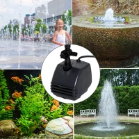 Outsunny® Tauchpumpe Teichpumpe Aquarium Schwarz 10,5x7,8x10,5cm(m-1)