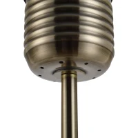 HOMCOM Stehlampe industrialer Stil Standleuchte Stehleuchte Sockel E27 für Schlafzimmer Esszimmer, Bronze, Stahl, Glas, 27x27x158 cm(m-5)