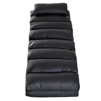 HOMCOM® Schlafsessel Klappmatratze Faltmatratze verstellbar PU 175x56cm Schwarz(m-7)