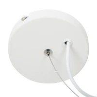 HOMCOM® Vintage Deckenlampe | Hängelampe | 40 W | Metall | ∅30 x H35 cm | Weiß(m-6)