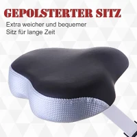 HOMCOM® Heimtrainer | Stahl, ABS | 83 x 43 x 110 cm | Weiß, Rot(m-7)