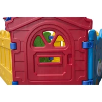 Kinderrutsche Spielzeug Gartenrutsche Kinder Rutsche mit Zaun(m-25)