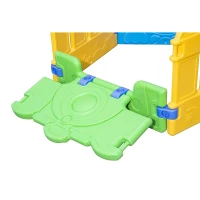 Kinderrutsche Spielzeug Gartenrutsche Kinder Rutsche mit Zaun(m-12)