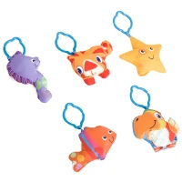 HOMCOM® Kinderteppich Tiere Krabbeldecke mit Spielbogen Bunt Käferform(m-10)