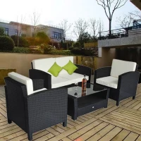 Polyrattan Gartenmöbel 14 tlg. Rattan Gartenset Lounge Sitzgruppe Sofa Set(m-2)