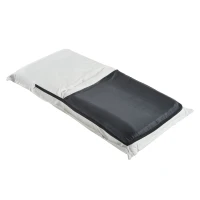 HOMCOM® Sitzkissen Relaxliege Liege Bodenkissen Sitzsack verstellbar mit Lehne Weiß(m-18)