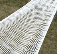 Hängematte Hängenetz Hängeliege Netzhängematte Hängesitz aus Polyester 200x50cm(m-3)