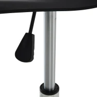 HOMCOM® Sattelhocker für Büro Salon Massage verstellbar Drehhocker Rollhocker Schwarz(m-17)