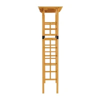 Outsunny Rosenbogen Torbogen Rankgitter Pergola Spalier Tannenholz(m-6)