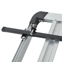 HOMCOM® Gepäckträger Dachgepäckträger Dachträger Universal 110cm Alu 75kg Silber(m-7)