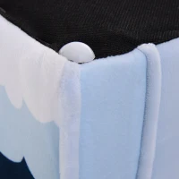 HOMCOM® Kindersessel mit Raketen Minisessel Kindersofa Kindermöbel ab 3 Jahre Flanell(m-10)