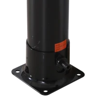 Outsunny® Solar Gartendusche Campingdusche Außendusche Pooldusche 20L bis 60℃ PVC Schwarz Ø11 x 218 cm(m-6)