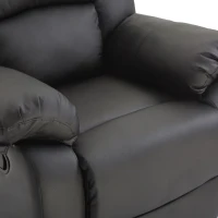 HOMCOM® Relaxsessel Fernsehsessel mit Liegefunktion Schwarz Verstellbar(m-4)