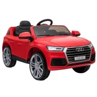 HOMCOM® Audi Q5 Elektro Kinderauto MP3 Radio USB 116 x 75 x 56 cm Rot(m-1)