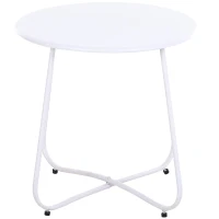 Outsunny® Beistelltisch Couchtisch Wohnzimmertisch Kaffeetisch Metall Grau(m-4)