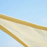 Outsunny® Sonnensegel (beige) Dreiecke 5x5x5 m HDPE - atmungsaktiv(m-4)