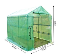 Outsunny® Folien Gewächshaus Treibhaus Tomatenhaus Pflanzenhaus Frühbeet  Regalen 4 Modell(m-3)