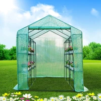 Outsunny® Folien Gewächshaus Treibhaus Tomatenhaus Pflanzenhaus Frühbeet  Regalen 4 Modell(m-2)