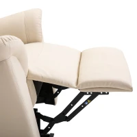 HOMCOM® Massagesessel mit Wärmefunktion | Massagestuhl | Creme | 100 x 93 x 105 cm(m-8)