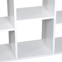 HOMCOM® Küchenwagen Servierwagen Rollwagen mit 6 Fächern Weiß(m-8)